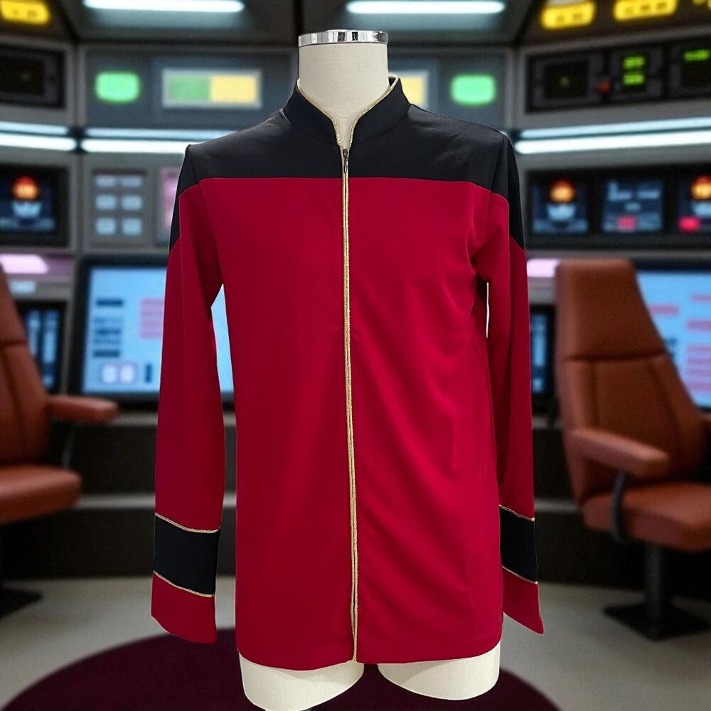 Star Trek Cosplay Jacket Red Uniform Top Gorpcore Corporeal‎ Coquette Size S